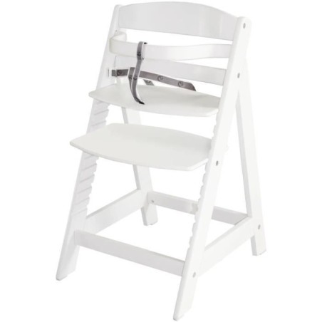 Verstellbarer Holzhochstuhl Sit Up III – ROBA – Höhenverstellbar – Weiß