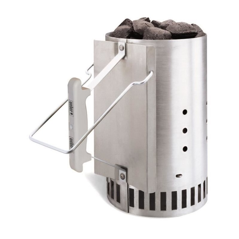 Cheminée d'allumage pour barbecue a charbon - WEBER - Rapidfire - Poids 2,18 kg - Dimensions 32x19x30,5 cm