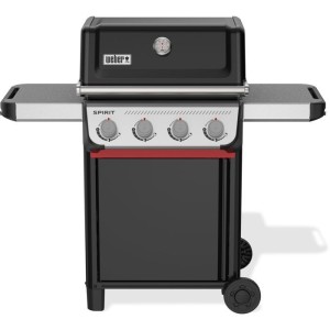 Weber Spirit E-410 Gasgrill – Analoges Thermometer – Aluminiumguss – Seitenablagen – Schwarz