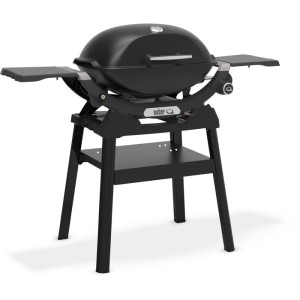 Barbecue a gaz - Weber - Q2200N avec stand - 4,11kW - 1 brûleur - Fonte émaillée - Allumage piézoélectronique - Noir