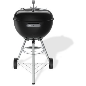 Barbecue a charbon - Weber - Bar-B-Kettle - Ø47 cm - Thermometre intégré - Acier émaillé - 6 couverts - Noir