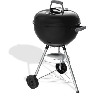 Barbecue a charbon - Weber - Bar-B-Kettle - Ø47 cm - Thermometre intégré - Acier émaillé - 6 couverts - Noir