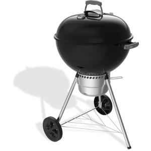 Barbecue a charbon - Weber - Original Kettle E-5730 - Ø57 cm - Thermometre intégré - Clapet d'aération - 9 couverts - Noir