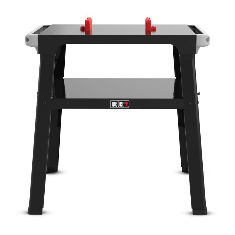 Support pour Lumin/Lumin Compact - Weber - Etagere de rangement - Deux crochets intégrés - Noir