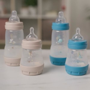 Set mit 2 Babyflaschen – MAM – Easy Start – Anti-Kolik – 160 ml – Flow 1 Sauger – Ozean + Sand