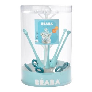 BÉABA, Egoutte-biberons Arbre, Grande capacité 6 biberons et accessoires, Bac de récupération d'eau amovible, Design astucie