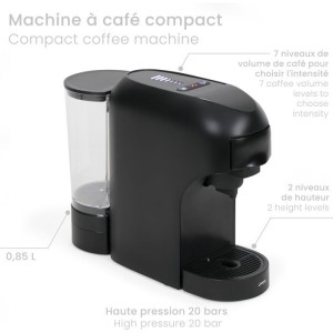 Machine a café multi-capsules 4-en-1 - LIVOO - DOD217N - 1400 W - 7 niveaux d'intensité du café - Noir