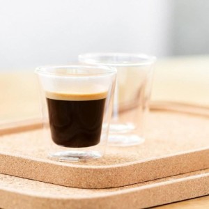 2er-Set Gläser - BODUM - Canteen - Doppelwandig - 0,1 l - Transparent