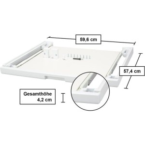 Kit de superposition - BOSCH - WTZ11400 - Avec plateau coulissant - 60 cm - Blanc