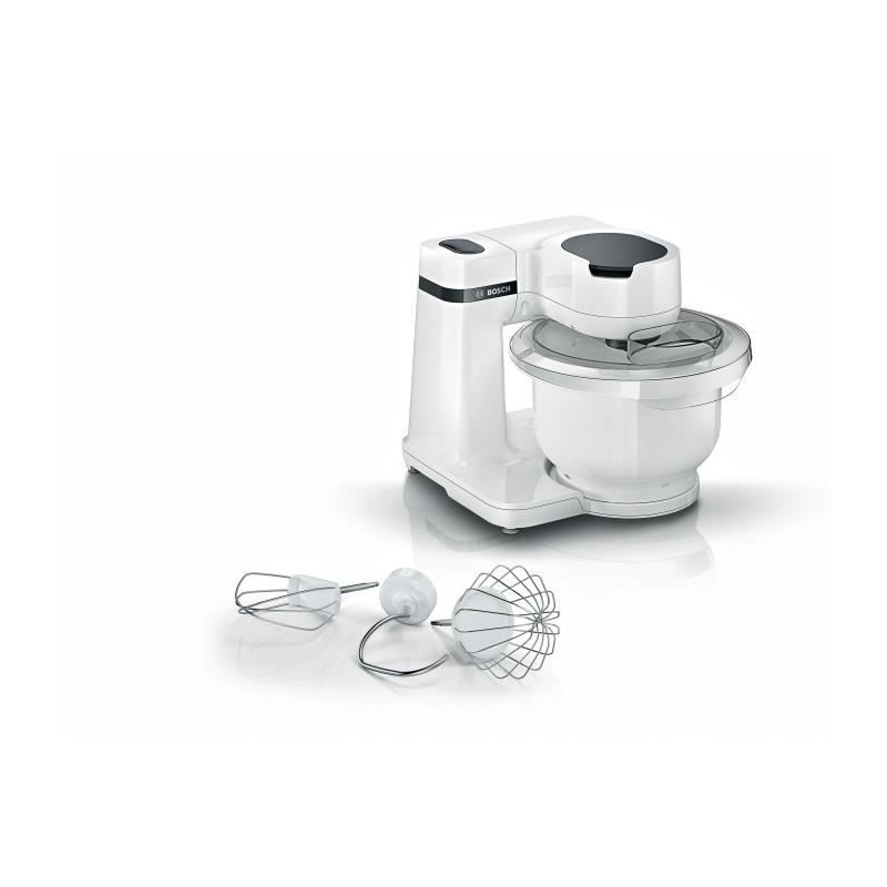 Robot pâtissier BOSCH Serie 2 MUMS2AW00 - 700 W - 4 vitesses - 3,8 L - Blanc