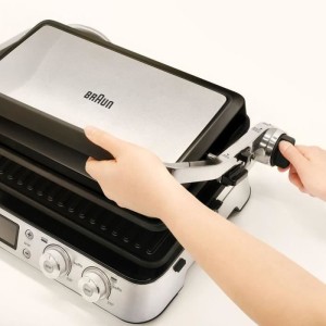 Multifunktionsgrill - BRAUN - Multi Grill 9 - 2000 W - 3 Heizstufen - Schwarz / Stahl