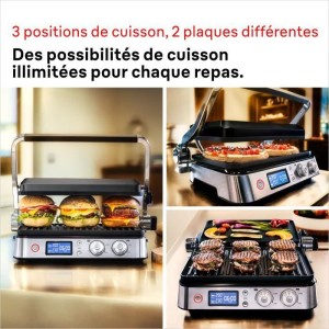 Multifunktionsgrill - BRAUN - Multi Grill 9 - 2000 W - 3 Heizstufen - Schwarz / Stahl