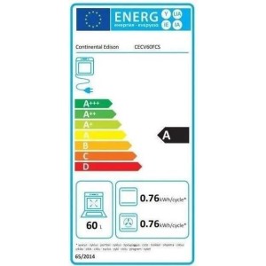 Kontinische kontinentale Kuisinier Edisonental CECV60FCS - 4 Lichter - L58.8 XP61 XH83 cm - Silber