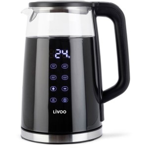 Bouilloire digitale - LIVOO - DOD198 - 2200 W - 1,7 L - Verre transparent