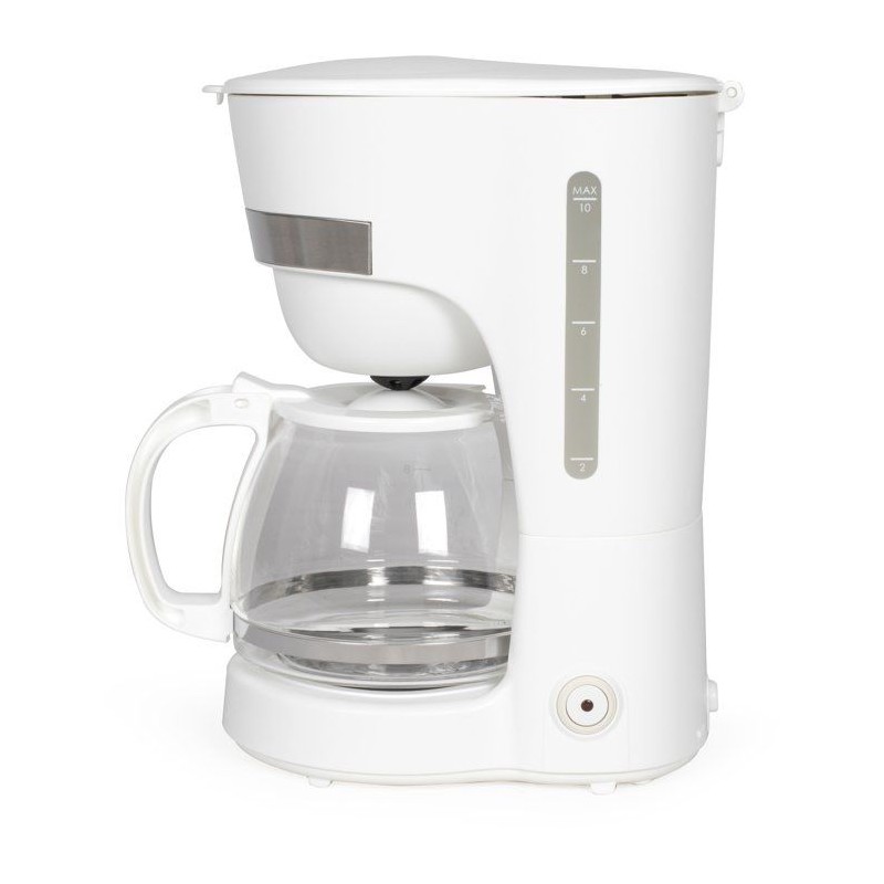 Cafetiere électrique - LIVOO - DOD200W - 750 W - 1,25 L - 10 a 12 tasses - Blanc
