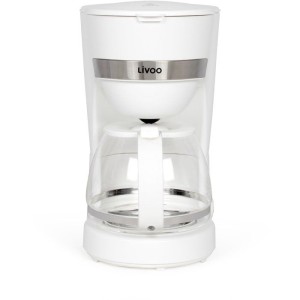 Cafetiere électrique - LIVOO - DOD200W - 750 W - 1,25 L - 10 a 12 tasses - Blanc