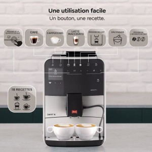 MELITA F831-101 Barista T Smart - Silber (ohne Milchtank)