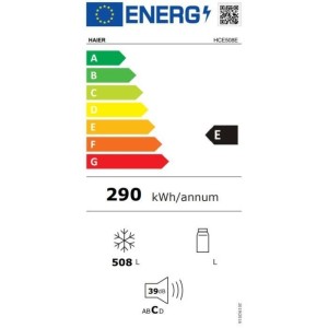 Haier HCE508E Gefriertruhe – 508 l – 39 dB – Statische Kühlung – Klasse E