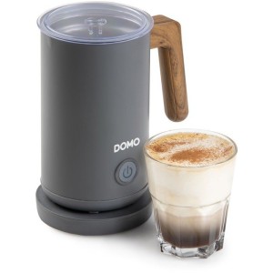 Milchaufschäumer - DOMO - DO745MF - 500 W - 150 ml - 360°-Basis - Grau/Holz
