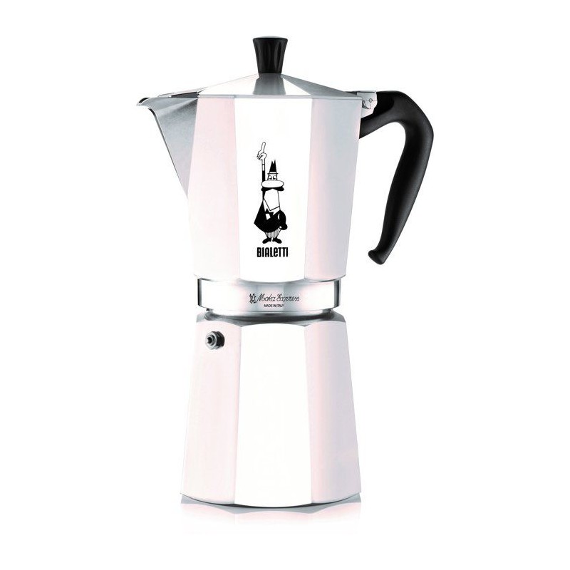 Cafetiere italienne - BIALETTI - Moka Express - Tous feux sauf induction - 12 tasses - 770 ml - Inox