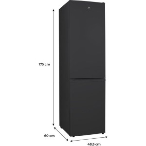 Réfrigérateur combiné - CONTINENTAL EDISON - CEFC225NFB -225L - Total No Frost(Sans givre) - Classe E - L48,5 x P60x H175 cm
