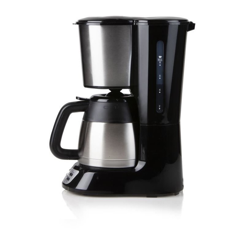 Filterkaffeemaschine – DOMO – DO709K – 1000 W – 1 l – 8 Tassen – LCD-Bildschirm – 24-Stunden-Timer – Edelstahl