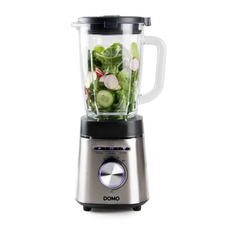 Mixer - DOMO - DO740BL - Hohe Geschwindigkeit - 1400 W - 1,75 l - Grau