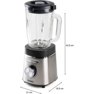 Mixer - DOMO - DO740BL - Hohe Geschwindigkeit - 1400 W - 1,75 l - Grau