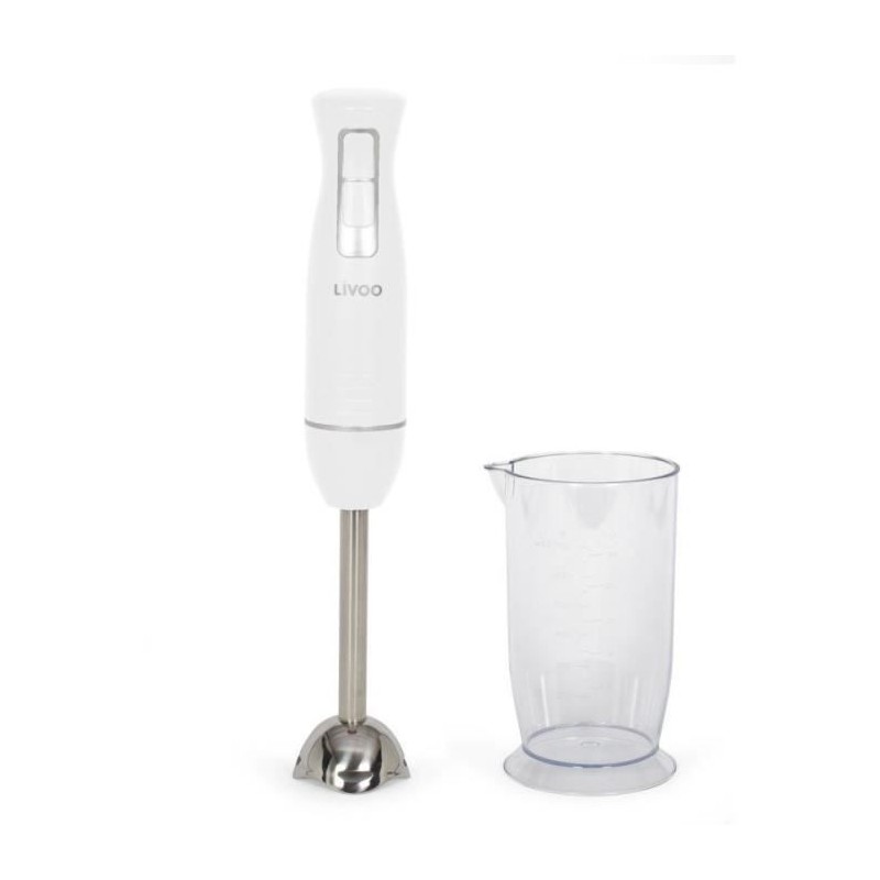 Stabmixer mit Schüssel - LIVOO - DOP245W - 400 W - 2 Geschwindigkeiten - Weiß
