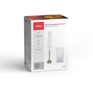 Stabmixer mit Schüssel - LIVOO - DOP245W - 400 W - 2 Geschwindigkeiten - Weiß