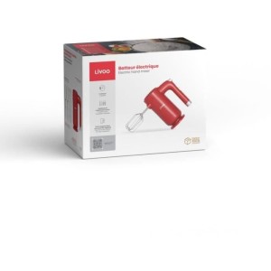 Elektromixer - LIVOO - DOP243R - 250 W - 5 Geschwindigkeiten - Rot