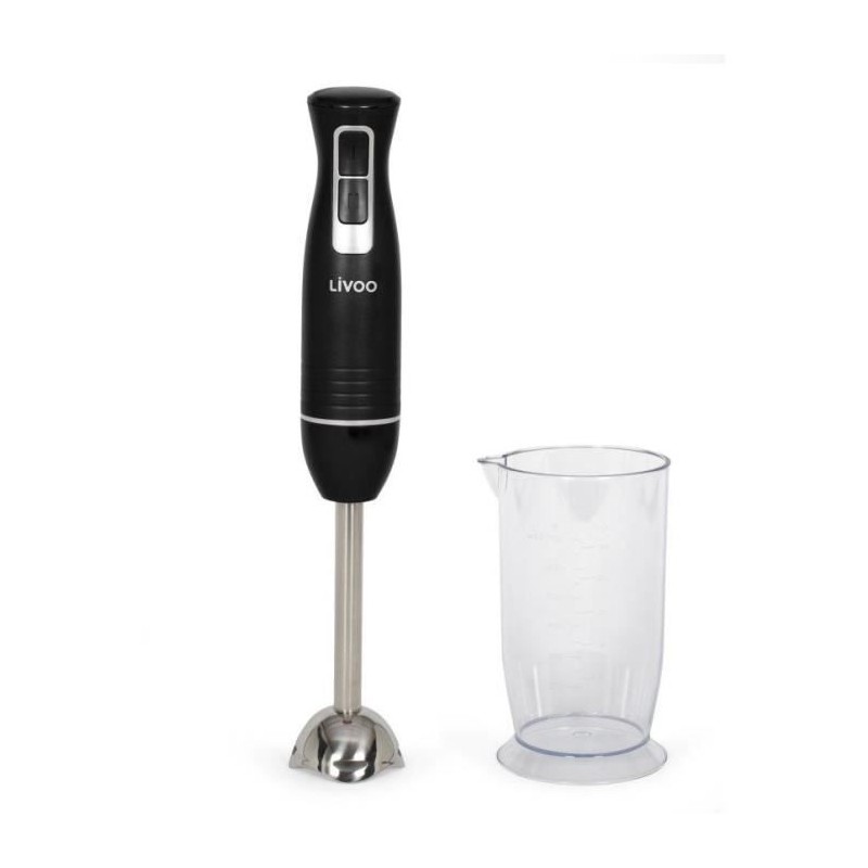 Stabmixer mit Schüssel - LIVOO - DOP245N - 400 W - 2 Geschwindigkeiten - Schwarz