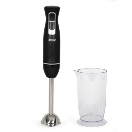 Stabmixer mit Schüssel - LIVOO - DOP245N - 400 W - 2 Geschwindigkeiten - Schwarz
