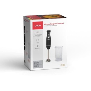 Stabmixer mit Schüssel - LIVOO - DOP245N - 400 W - 2 Geschwindigkeiten - Schwarz