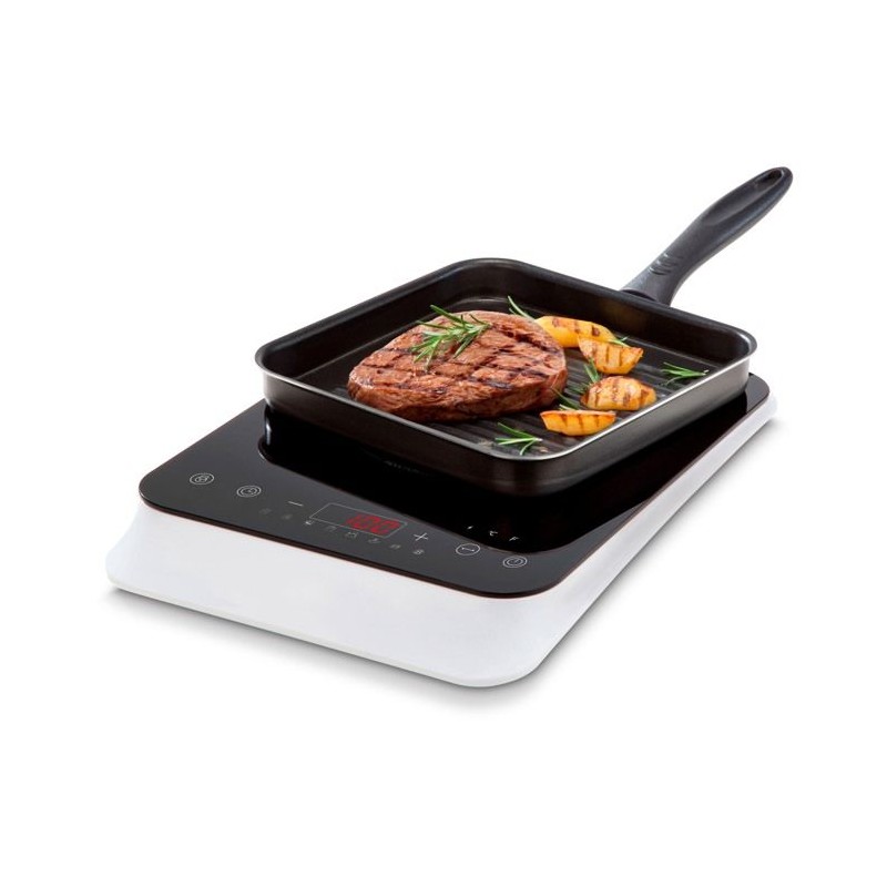 Plaque de cuisson a induction posable - MEDION - 1 feu - 2000 W - 29 x 38,5 x 6,3 cm - MD18490