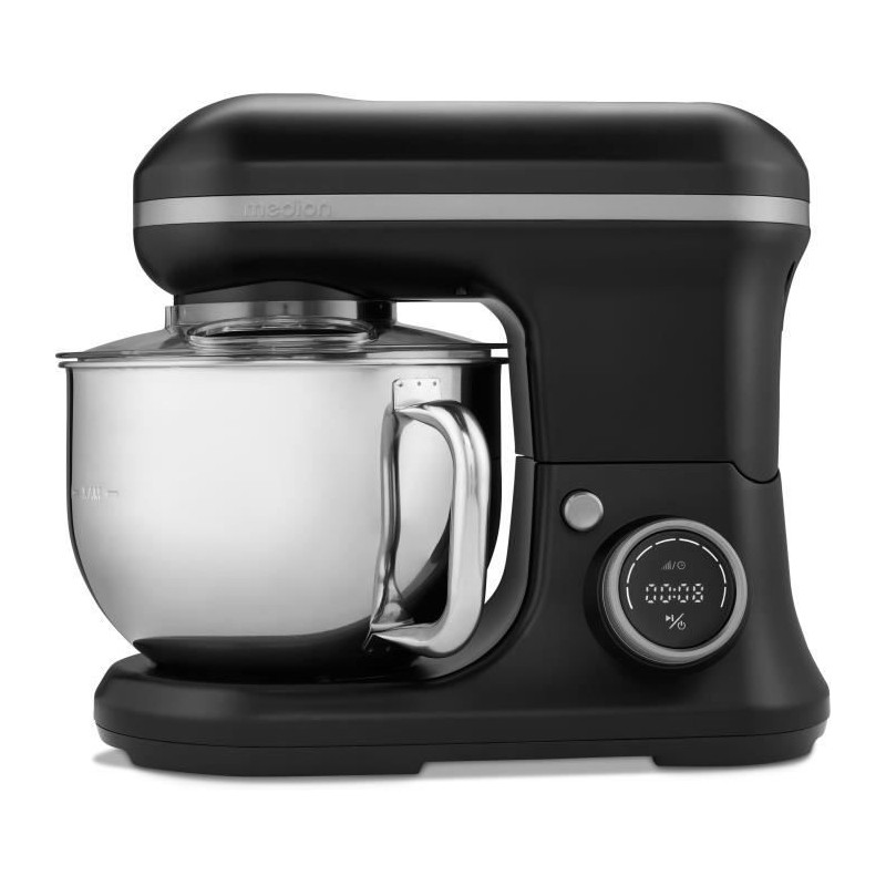 Pastry robot - MEDION - MD18420 - 1200 W - 5 L - 8 speeds - Ice cream bowl - Black