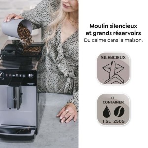 Automatische Kaffeemaschine - MELITTA - Latticia OT F300-101 - Silber