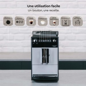 Automatische Kaffeemaschine - MELITTA - Latticia OT F300-101 - Silber