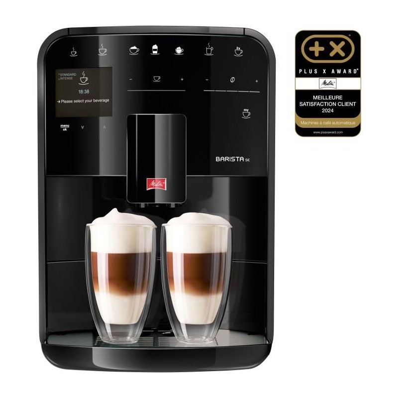 Kaffeevollautomat mit Mahlwerk - MELITTA - Barista SE F830-003 - 1450 W - Schwarz
