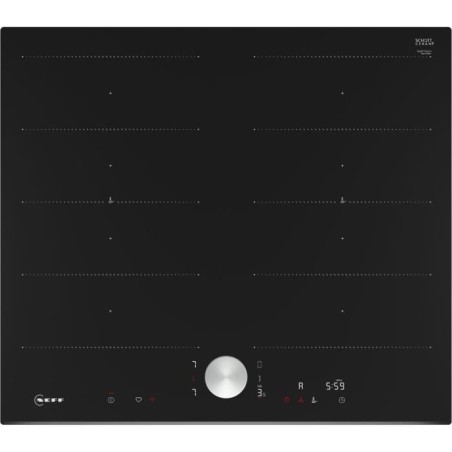 Table de cuisson a induction - NEFF N90 - 4 foyers - 7400 W - 59,2 x 52,2 cm - T66FTX4L0 - Noir