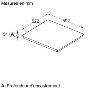 NEFF Induktionstisch – 4 Brenner – L59 x T52 cm – T66FTX4L0