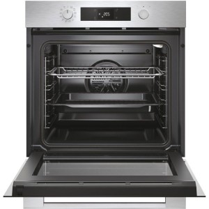 Four encastrable - Pyrolyse + Hydrolyse - ROSIERES - RO6 C5AB3EYTX - Inox / Noir - Porte froide - 59,5 x 56,8 x 59,5 cm