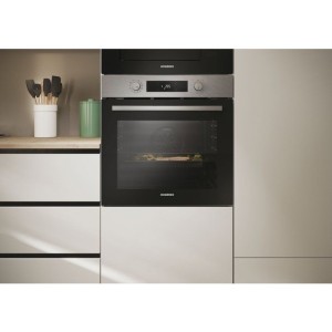Four encastrable - Pyrolyse + Hydrolyse - ROSIERES - RO6 C5AB3EYTX - Inox / Noir - Porte froide - 59,5 x 56,8 x 59,5 cm