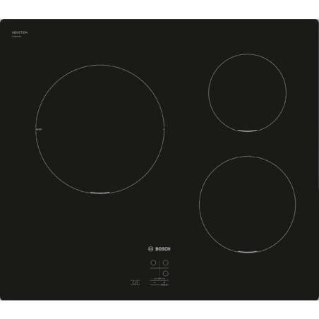 Induction hob - BOSCH Series 2 - 3 burners - 52.2 x 59.2 x 5.1 cm - PUC611AA5E - Black