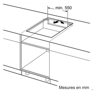Induktionskochfeld - BOSCH Serie 2 - 3 Brenner - 52,2 x 59,2 x 5,1 cm - PUC611AA5E - Schwarz