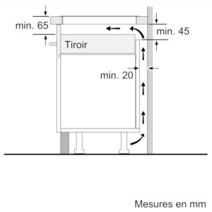 Induktionskochfeld - BOSCH Serie 2 - 3 Brenner - 52,2 x 59,2 x 5,1 cm - PUC611AA5E - Schwarz
