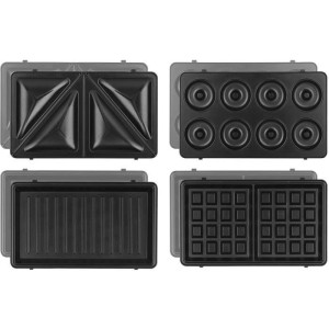 WEASY JOY600 - 4 in 1 sandwich maker - 4 interchangeable plates - 750W - Pilot light - Non-stick coating
