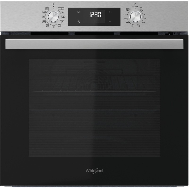 Einbaubackofen – Pyrolyse + Hydrolyse – Multifunktion – WHIRLPOOL – OMR58RU0SX – Edelstahl – Kalte Tür – 59,5 x 5