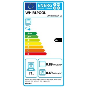 Einbaubackofen – Pyrolyse + Hydrolyse – Multifunktion – WHIRLPOOL – OMR58RU0SX – Edelstahl – Kalte Tür – 59,5 x 5