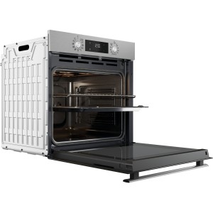 Einbaubackofen – Pyrolyse + Hydrolyse – Multifunktion – WHIRLPOOL – OMR58RU0SX – Edelstahl – Kalte Tür – 59,5 x 5